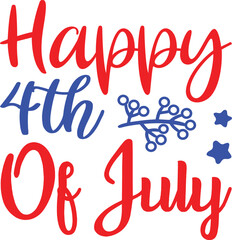 4th of July, United Stated independence day greeting.
Excellent gift card to the day of Independence. American flag. Vector illustration on white background.

