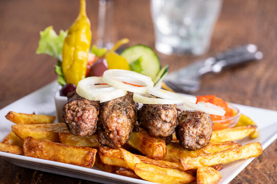 cevapcici with french fries
