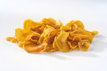 Dried potatoes on a monochrome background