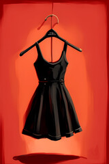 Little black dress. Generative AI.