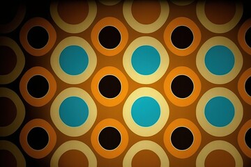 A 70's groovy and psychedelic wallpaper. Flower power !