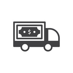 Money Delivery Truck Icon