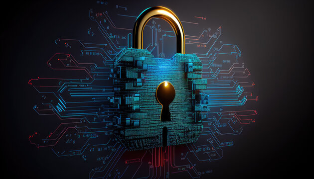 cyber security - Vorh&auml;ngeschloss, Generative AI