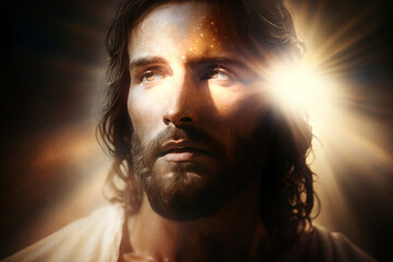 portrait of Jesus Christ resurrection