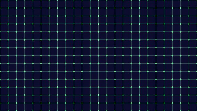 Animated background grid with twinkling crosses at intersections.