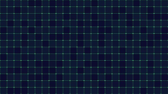 Animated background grid with twinkling dots at intersections.