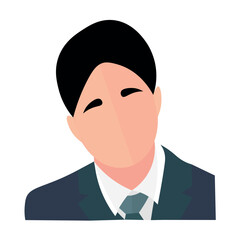 Stylish businessman on white background