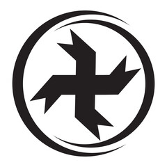 Obraz premium ribbon line art icon