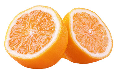 Rangpur (lemandarin) - citrus fruit, hybrid between mandarin orange and lemon isolated on transparent background