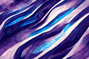 Abstract background art with purple and blue fluid pattern, seamless wallpaper, generative ai