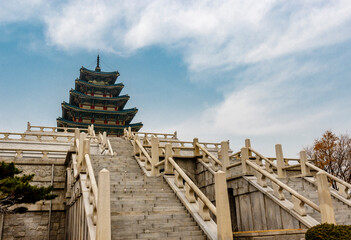 Naklejka premium National Folk Museum in Seoul