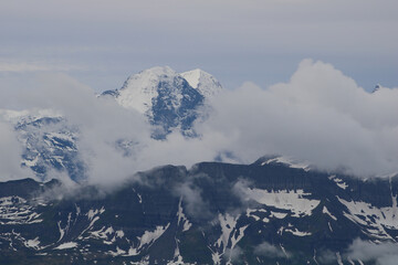 Eiger North Face seen from Brienzer Rothorn.