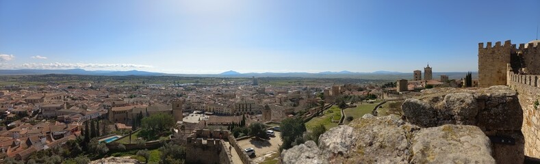 Fototapeta na wymiar Panorama scape of Extremadura, Spain 