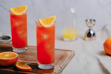 Garibaldi cocktail booze orange and bitter