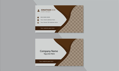Simple Double-sided creative business card template