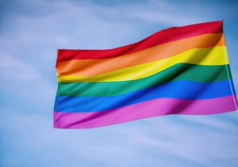 LGBT rights concept, Pride lesbian, gay, bisexual, transgender and queer rainbow flag