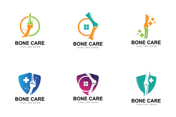 Bone Care Logo, Body Health Vector, Design For Bone Health, Pharmacy, Hospital, Health Product Brand