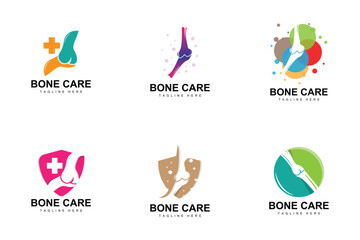Bone Care Logo, Body Health Vector, Design For Bone Health, Pharmacy, Hospital, Health Product Brand