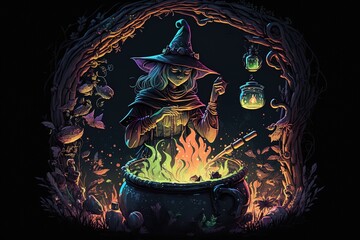 The Witch's Cauldron: A Tale of Witchery Charms Generative AI