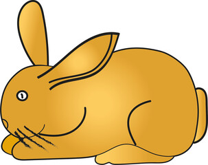 Conejo, animales. Ilustración de animales. Decoración para niños