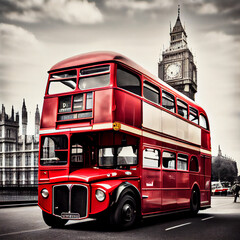 Obraz na płótnie Canvas double decker bus