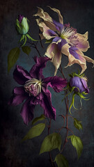 Beautiful nature flowers colorful plants 