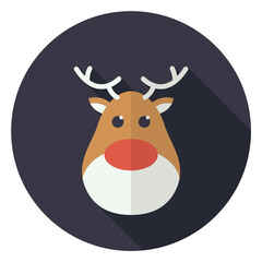 christmas reindeer png icon dark background