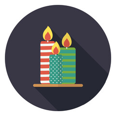 christmas candle png icon dark background