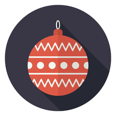 Christmas tree ball PNG image icon with transparent background