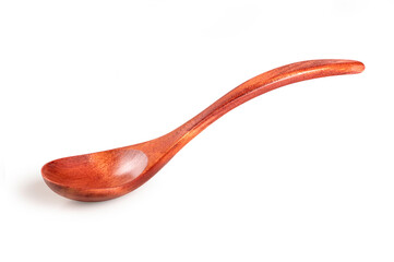 Wooden spoon isolated on white