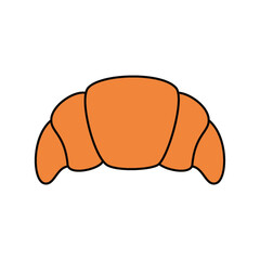 Croissant icon PNG image with transparent background