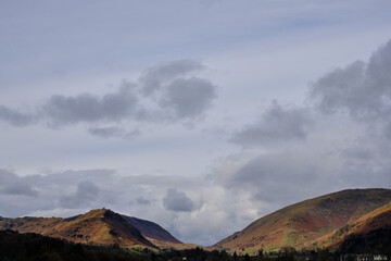 Mountain view near to Grasmere lake, England