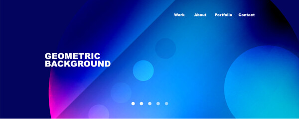 Circle, flowing shape composition geometric abstract background. Vector Illustration For Wallpaper, Banner, Background, Card, Book Illustration, landing page