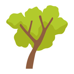 Obraz premium tree icon png image with transparent background