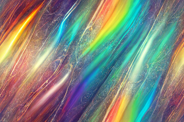 Rainbow holographic colors  pattern, seamless background, trend wallpaper, generative ai