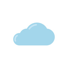Summer season cloud png icon with transparent background
