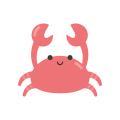 Summer season crab png icon with transparent background