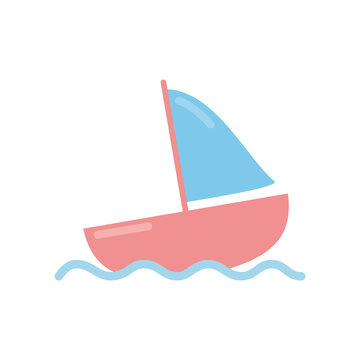 Summer season boat icon png icon with transparent background
