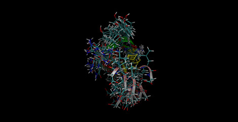 NMR solution structure of oxytocin, protein 3D molecule 4K