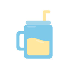 Summer seasonal smoothie png icon with transparent background