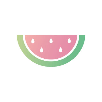 Summer watermelon png icon with transparent background