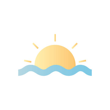 Summer season sun png icon with transparent background