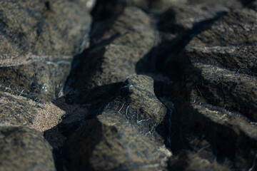 Textures of rocks at the beach.