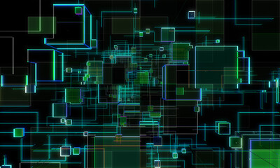 背景 四角 回路 abstract square Circuit
