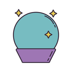 witch crystal ball icon png image with transparent background
