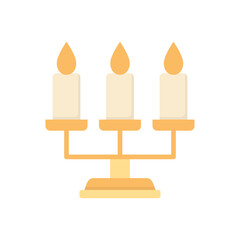 png image of burning candle icon with transparent background