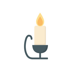 png image of burning candle icon with transparent background