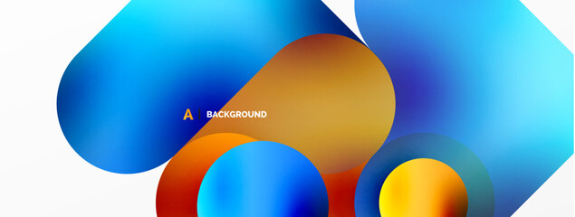 Round shapes and circle geometric abstract background. Vector Illustration For Wallpaper, Banner, Background, Card, Book Illustration, landing page