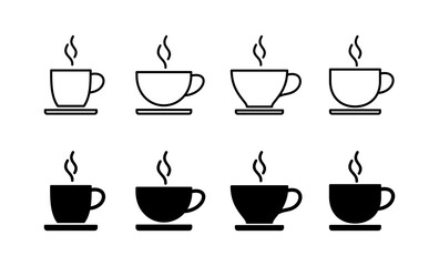 coffee cup icon vector for web and mobile app. cup a coffee sign and symbol