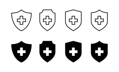 Health insurance icon vector for web and mobile app. Insurance document sign and symbol